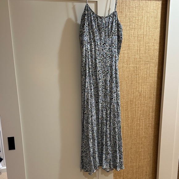 Like new Madewell Women's Blue Floral Slip maxi dress  - Lightweight Strap - Picture 2 of 7